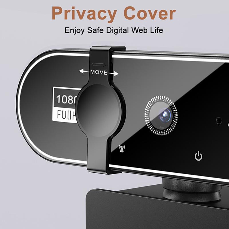 1080P Full Hd Webcam With Microphone, Usb Webcam For 4K Autofocus Pc Laptop Video Recording Camera