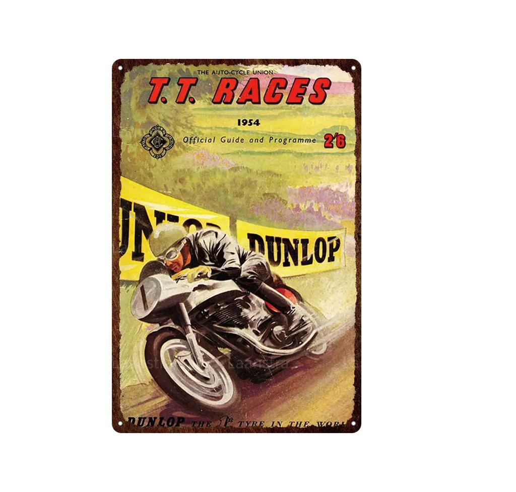Vintage Norton Motorcycle Metal Poster Retro Plaque Wall Art Painting Plate Bar Garage Decor Vintage Tin Sign Home Decor Poster