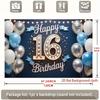 1pc Birthday 16th Gift Box Photo Booth Hanging Banner Polyester