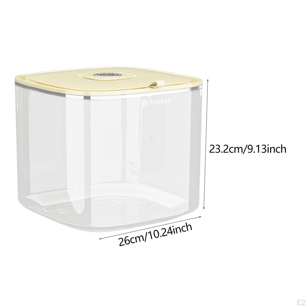 Household Rice Dispenser Airtight Storage Bin Leakproof Sealed Dry Food Container Grade