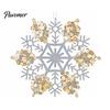 Decorative Tree Hanging Charms Faux Crystal Christmas Ornaments for Tree, Clear Snowflake/Starfish/Heart/Bird/Horse Decoration Decorations with