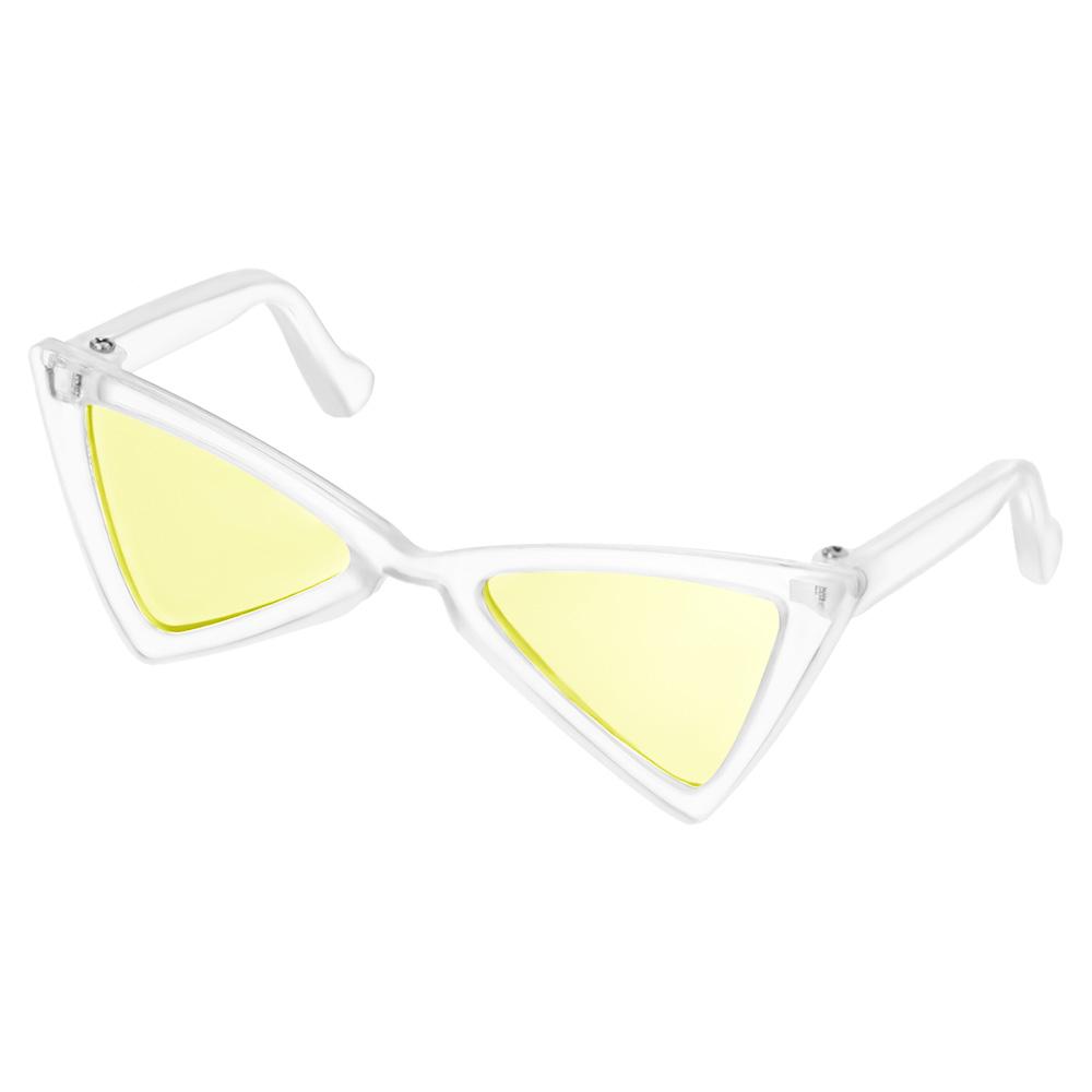 Pet Products Lovely Vintage Triangle Cat Sunglasses Reflection Eye wear glasses For Small Dog Cat Pet Photos Props Accessories