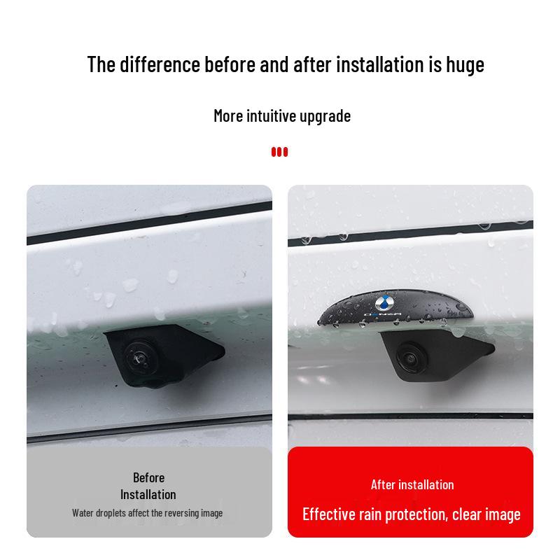 Car Reversing Camera Rain Shield - 360° Waterproof Protection 3D Eyebrow