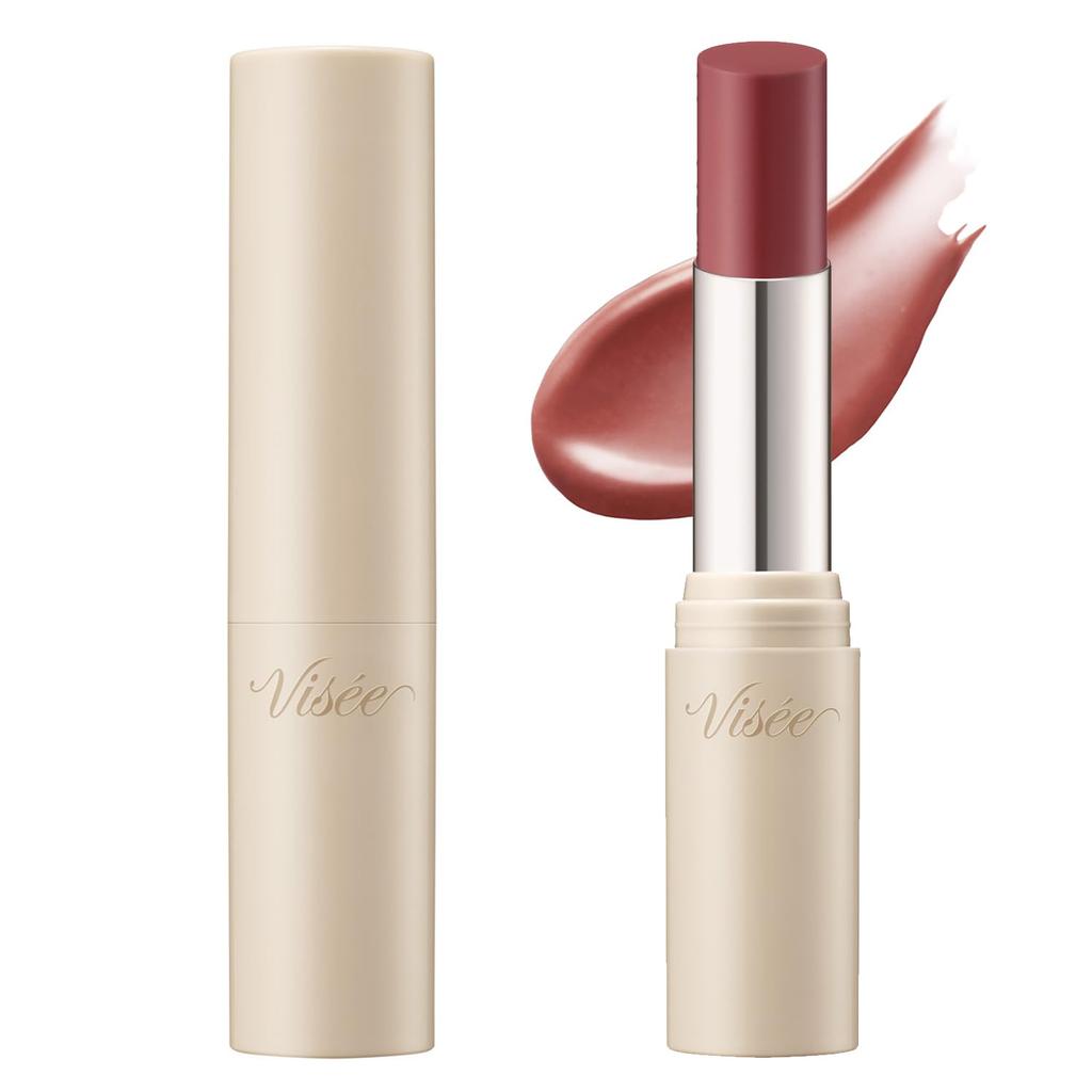 Visee Essence Plump Balm [Alle 6 Farben] 3,3g - Glänzender Feuchtigkeitsspendender Lip Plumper Balm mit Serum für Volumen
