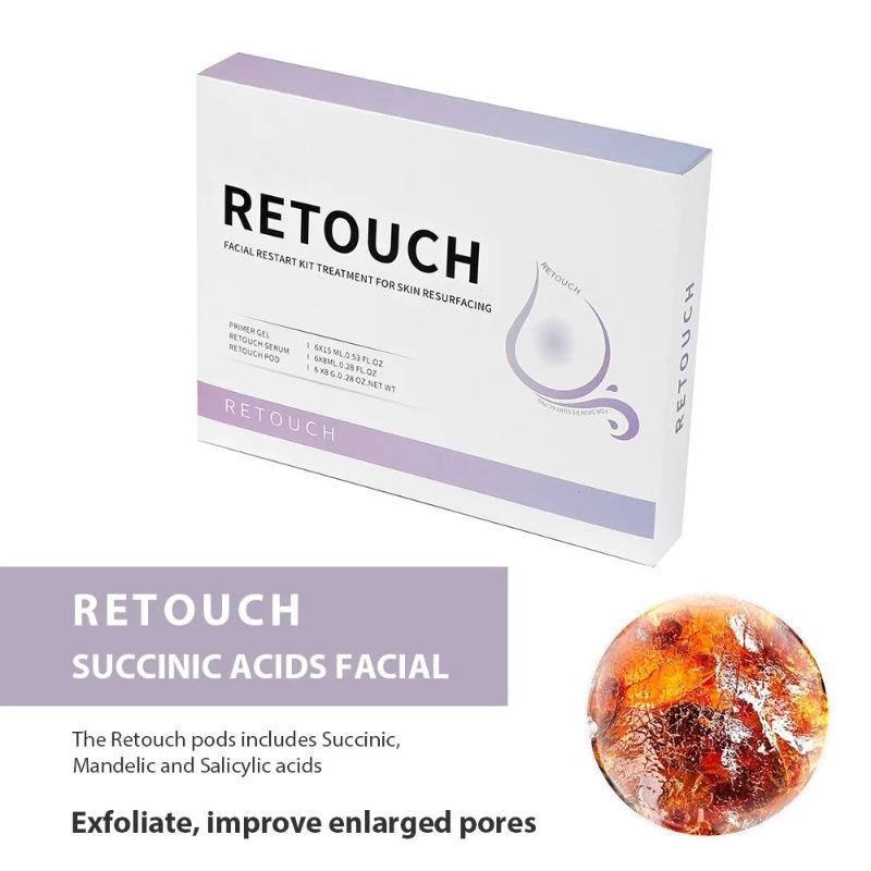 Zuurstof Jet CO2 Bubbel Gezichts Machine 1 Set met Serum Gel Spa Capsule Anti-Aging Hydraterend voor Thuis & Salon Huidverzorgingsroutine