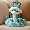 Soft Plushie Snake Year Pillow Bringing Luck Cartoon Cushion for Home Decoration Lover