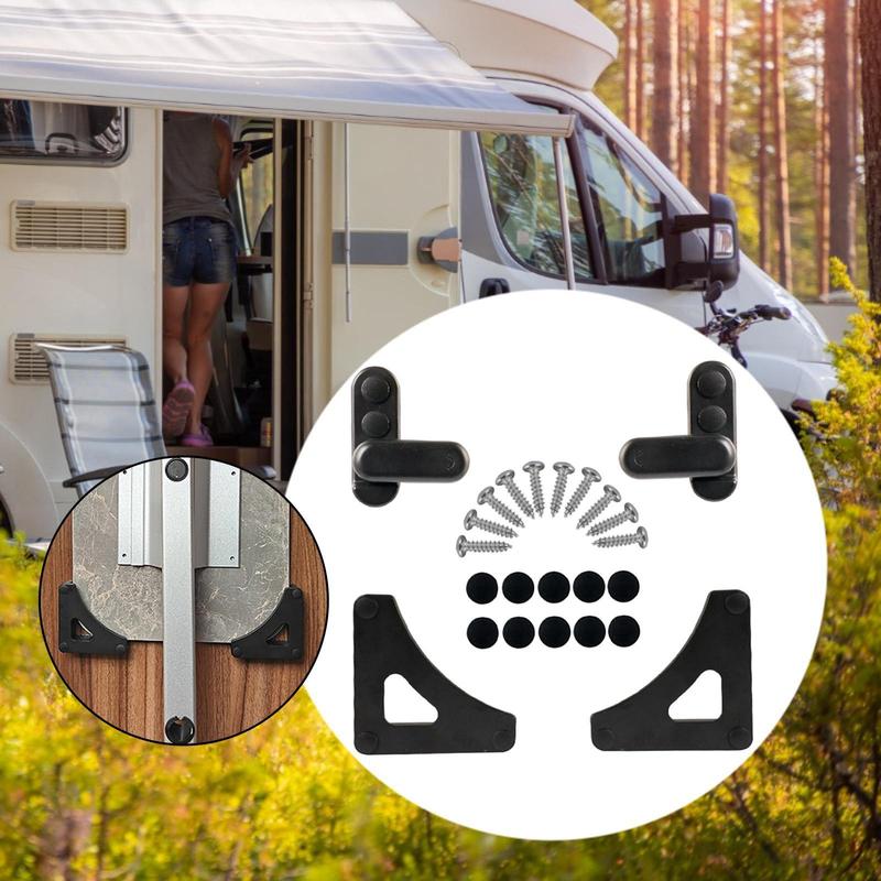 Stable RV Table Lock Clip Rotatable Buckle Organizer Hardware for Folding Table Board and Trailer Use