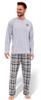 Cornette Men's EXPLORE Cotton Gray Pajamas