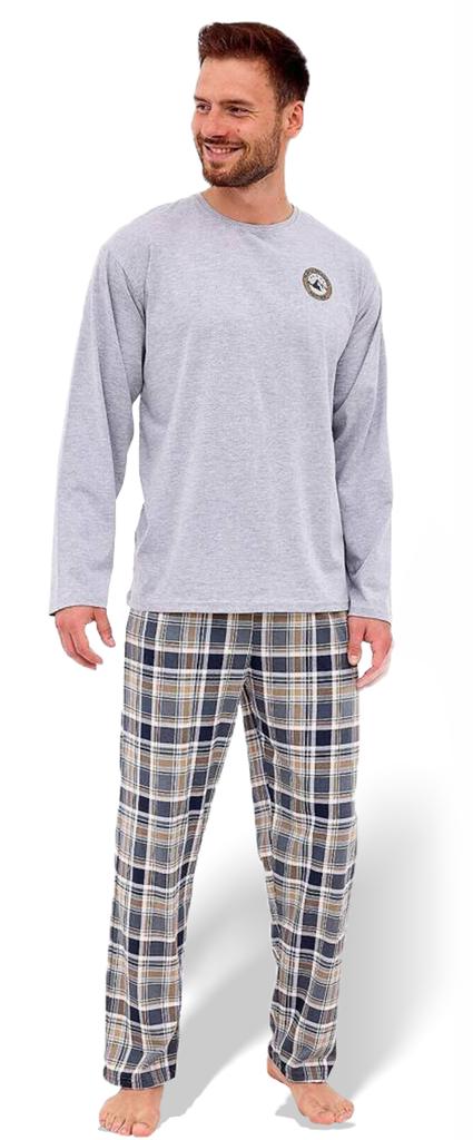 Cornette Men's EXPLORE Cotton Gray Pajamas