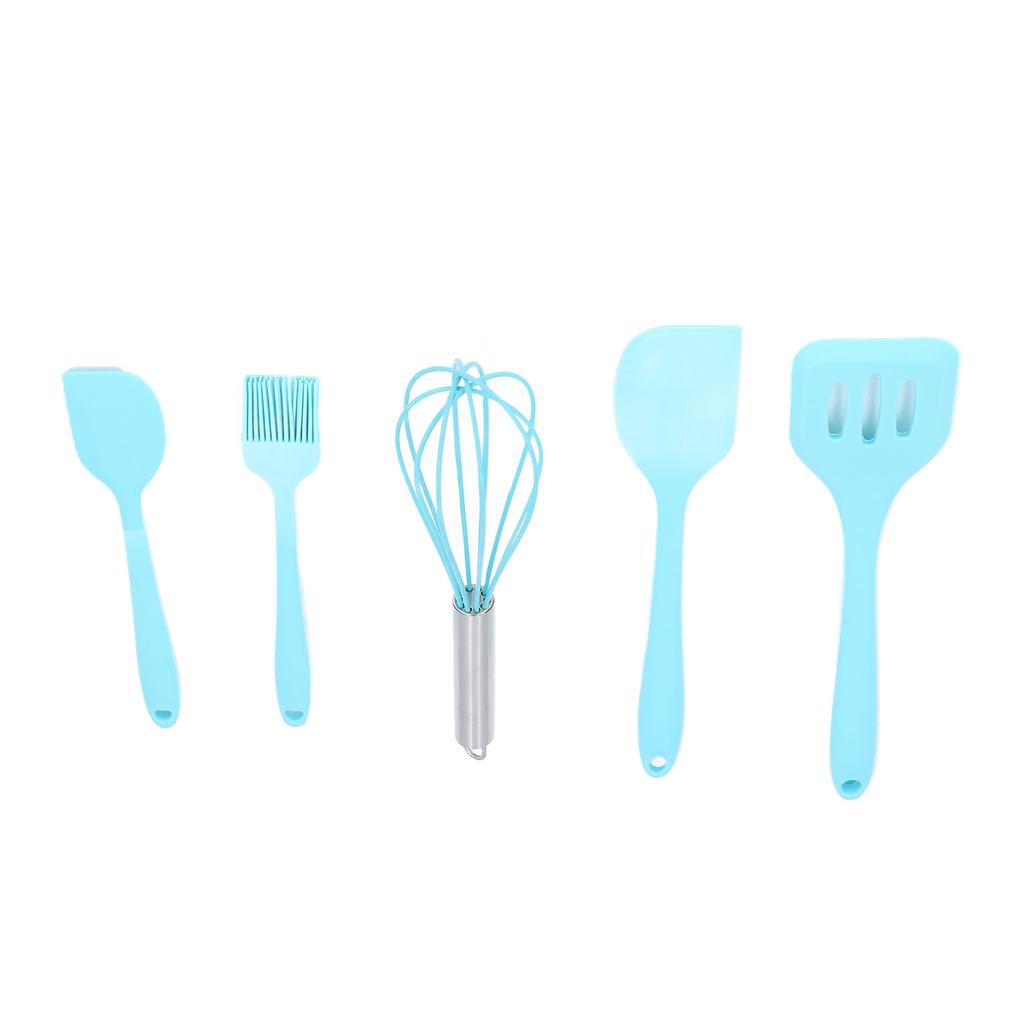 5 st Silikon Köksredskapsset Säkert Värmebeständigt Lätt Rengöring Silikon Köksredskap Matlagning