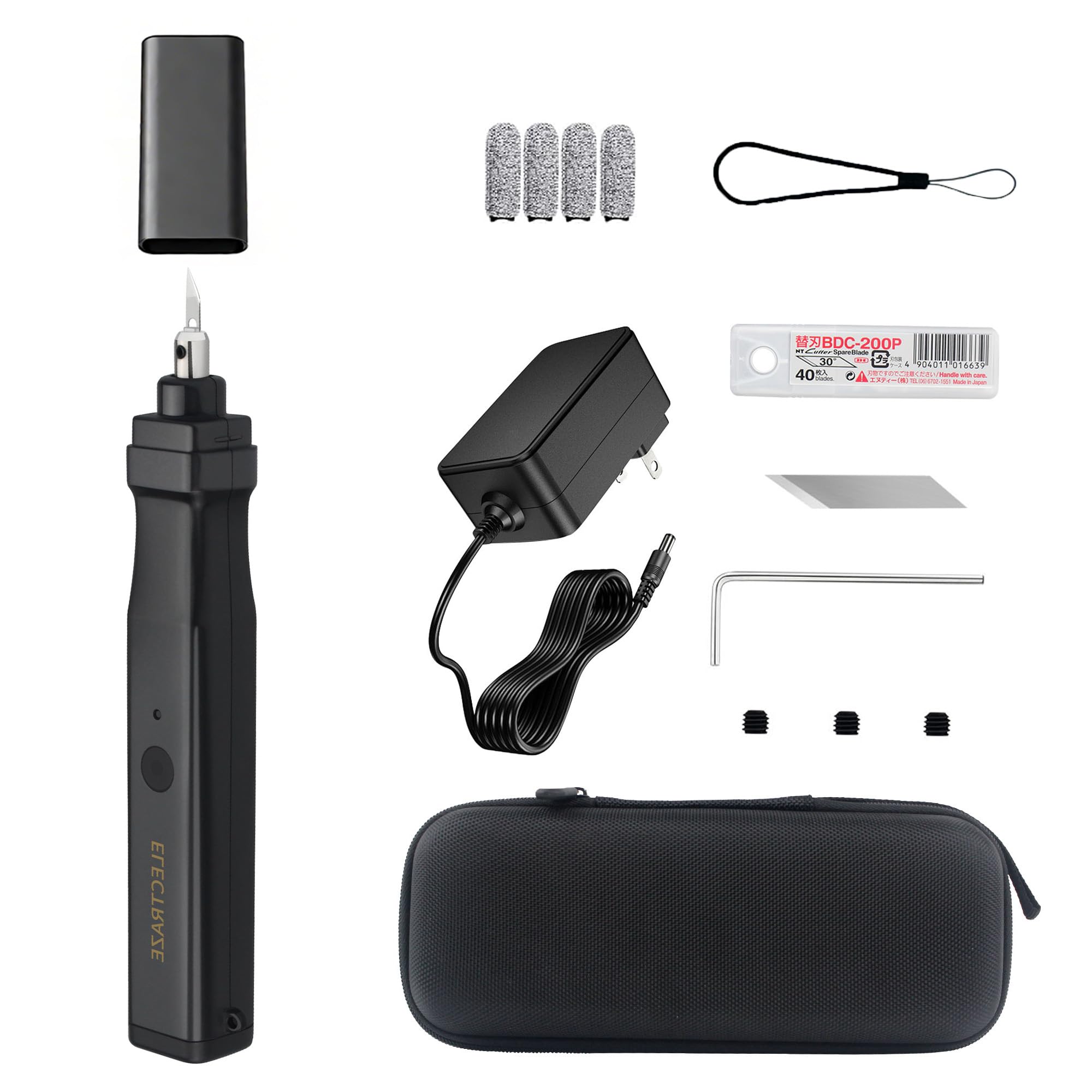 

The SSGNRY 40000Hz Ultrasonic Cutter is a versatile handheld craft cutting tool with 40 replaceable blades for cutting 3D printed and carbon models,