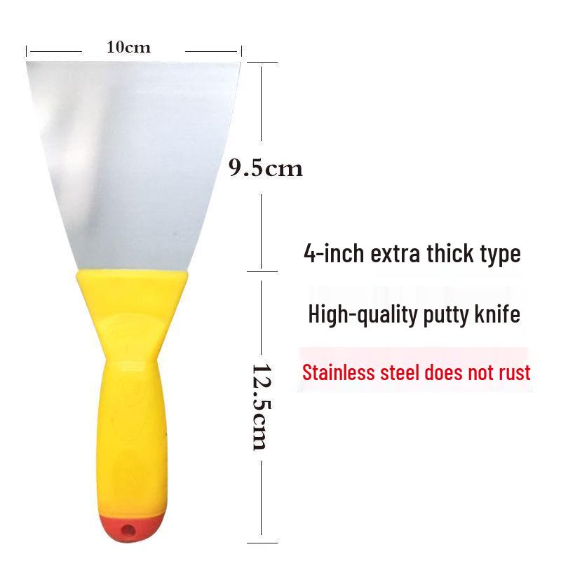 Stainless Steel Putty Knife with Wooden Handle for Scraping and Spreading