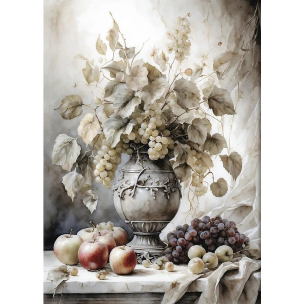 Old Retro Tones Still Life Poster Prints ForHome Decor Victorian Vintage Art Picture Flowers Fruits Canvas Painting Wall Art