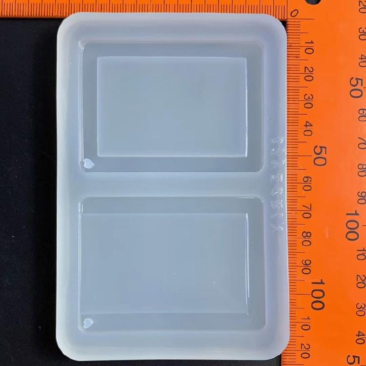 Geometry Mirror Quicksand Photo Frame Epoxy Mold for DIY Craft Decorative Mould