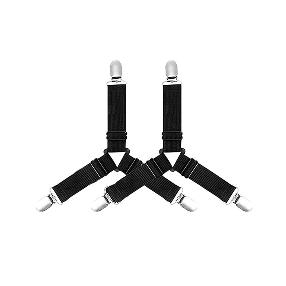 1-4Pcs Bed Sheet Elastic Grippers Belt Fastener Bed Sheet Clips Mattress Cover Blankets Holder Home Textiles Home Living Gadgets