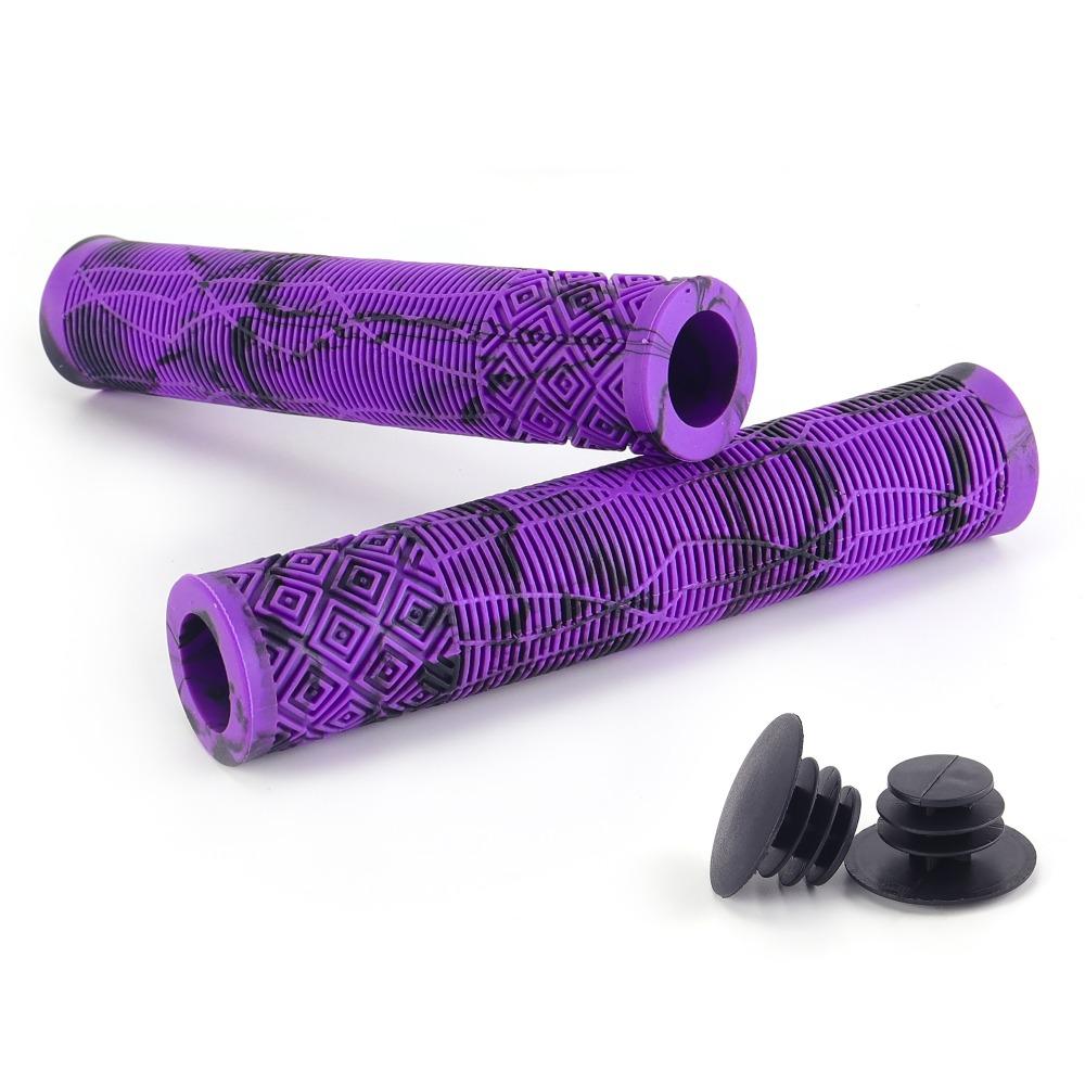 1 Pair Rubber Bike Rubber Handle Grips Longneck Bars Bike Bar Covers for Mountain Bicycle