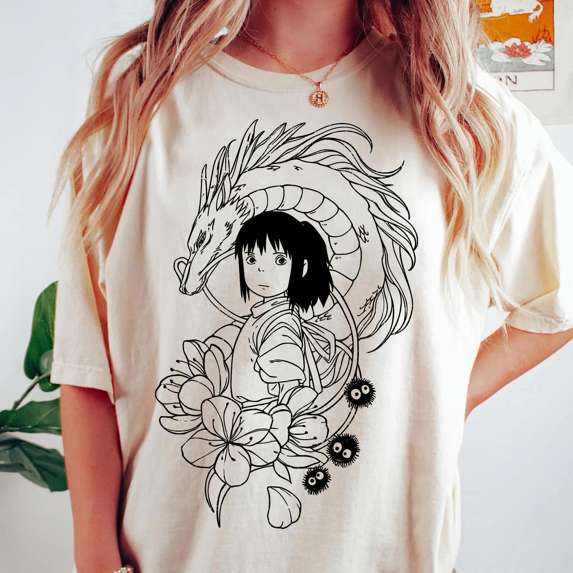 Женская футболка с принтом в стиле японского аниме, модный топ для весны и лета, унисекс, короткий рукав, 100% хлопок S