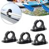 4 Pcs Kayak Paddle Holder Plastic Inflatable Boats Paddle Holder Clip Oar Keeper