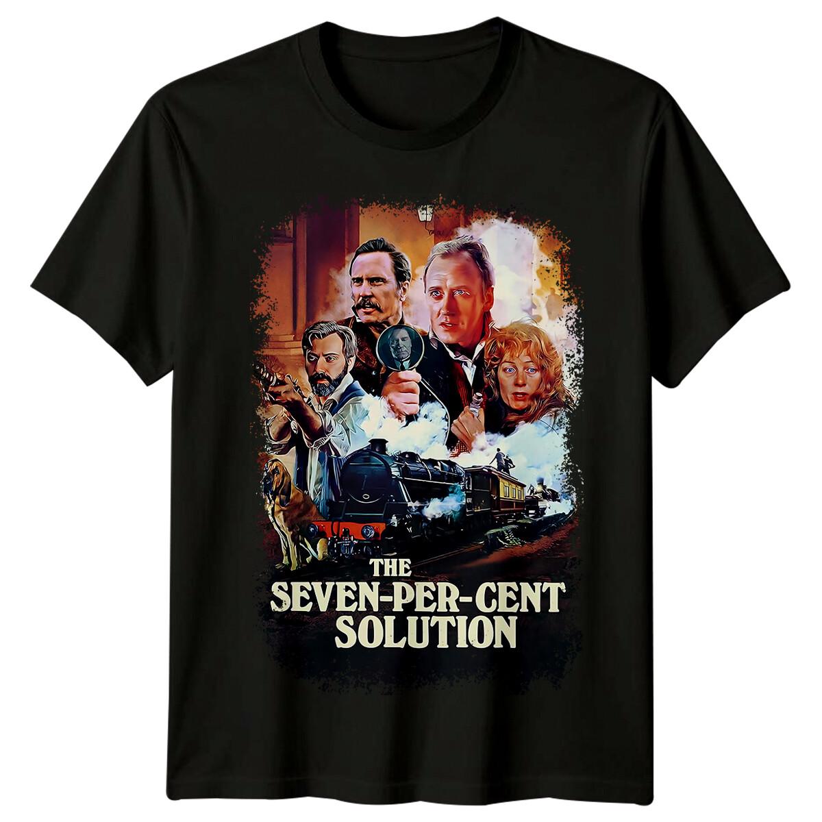 

The Seven-Per-Cent Solution (1976) Movie Poster Inspired T-Shirt Retro 70s Tee 5XL різнокольоровий