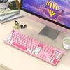 104 Keys Wired Keyboard 3 Colors Cute Gaming Keyboard USB Interface Business Keyboard for     7 8 10 11 for OS X