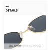 Sluneční brýle pro ženy, módní kovové sluneční brýle pro muže, luxusní značkové designové módní dekorativní retro oválné sluneční brýle, UV400