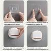 Wall Mounted Soap Holder With Lid, High-End Drainage Soap Holder, Waterproof Soap Dish Storage, Suitable For Bathroom, Shower