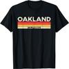 Oakland State of California 80s 90s Vintage Sunset T-Shirt