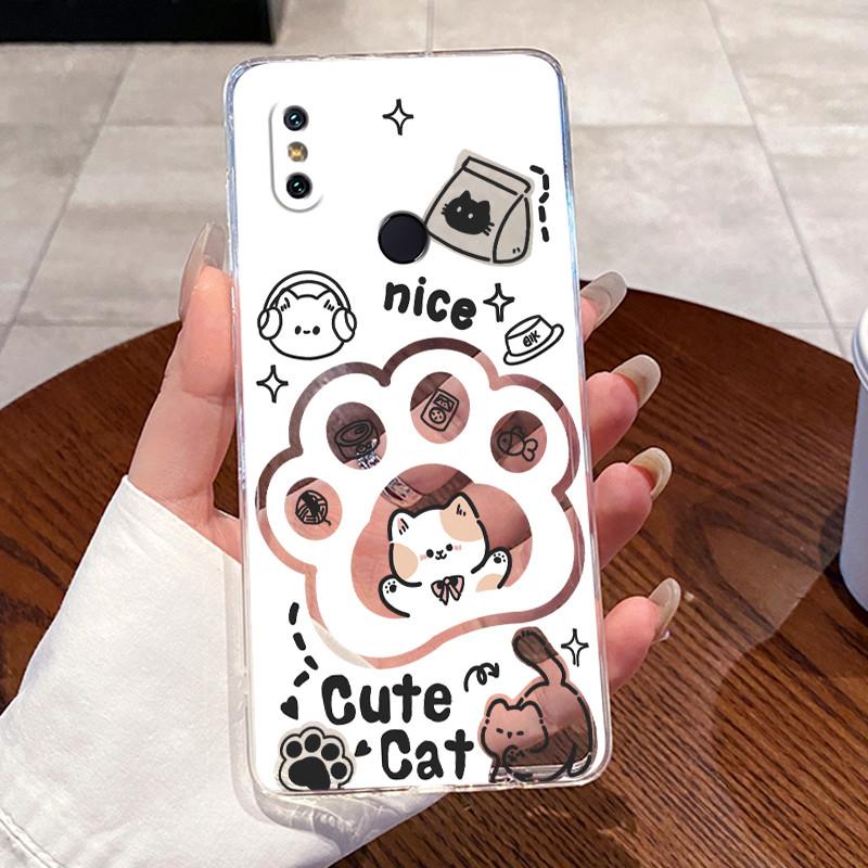 Jelly Casing For Xiaomi Mi A2 Fundas For Xiaomi Mi 6X Capa Clear Silicone Soft TPU Back Cover Cute Cat Rabbit Heart Phone Case