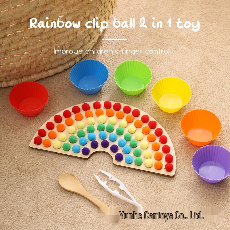 Rainbow Beads Baby Toy: Color Sorting & Hand-Eye Coordination Trainer