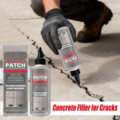 100ml Concrete Crack Filler Quick-Drying Waterproof Sealant for Repairing Cracks In Walkways, Patios, Driveways and Walls