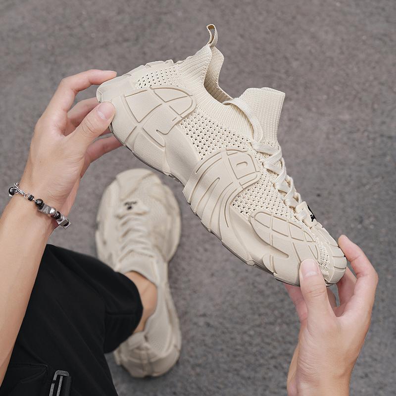 Fashion Summer Men's Socks Shoes Breathable Mesh Sports Running Comfortable Training Walking Tennis Casual Fashion Sneakers Comfort Work