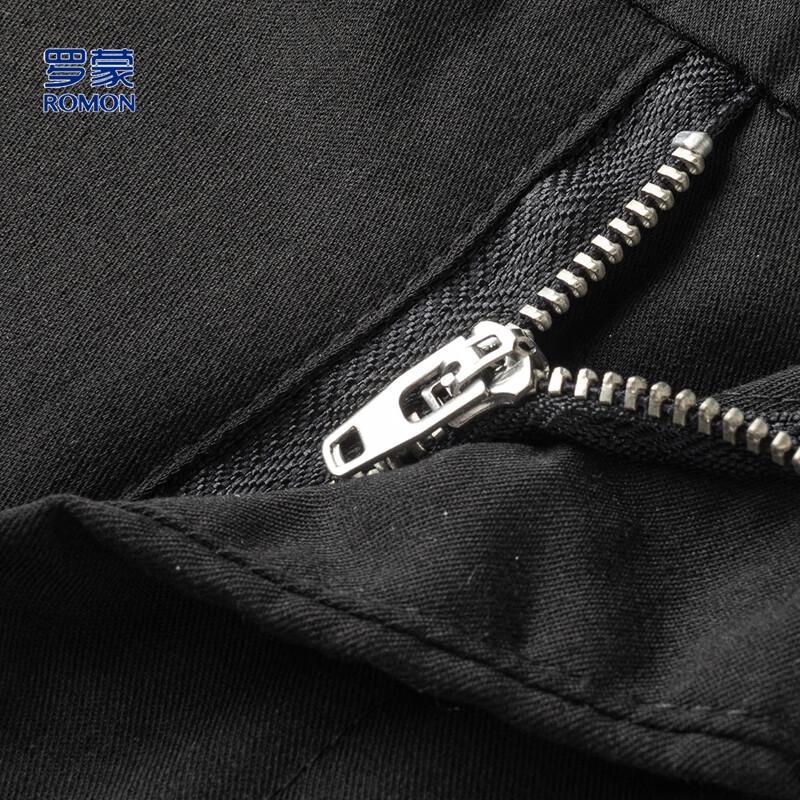 ROMON Men's Easy-Care Ankle-Length Business Casual Trousers