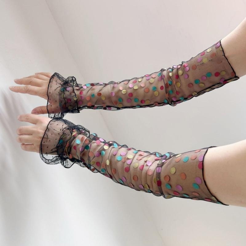 2pack Lolitas Styles Sun Protective Sleeve Comfortable Skin Friendly Arm Cover for Everyday Use and Cooling
