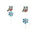 Metal Owl Garden Stake Lawn Ornament Art Decoration Owl Garden Decor Outdoor Wind Spinner for Patio Backyard Lawn Outdoor Indoor
