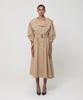 Meuameu Puff Sleeve Trench Coat Dress