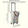 Insulated Folding Shopping Cart, Double Layer Oxford Cloth Grocery Trolley, Large Capacity for Hot/Cold Food Delivery