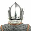 Medieval Hounskull Pigface Bascinet 18g Functional Re-enactment Armor Helmet