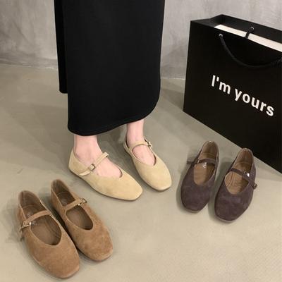 Primavera Nuove Scarpe Casual da Donna Scarpe Basse Mocassini Francesi Suola Morbida Keen Mary Janes Scarpe Moda Fibbia Tinta Unita Scarpe con Plateau da Donna