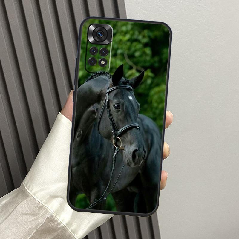 Animal Steed Horse Case For Xiaomi Redmi Note 10 Pro Note 11 8 9 12 Pro 11S 10S 8T Redmi 10C 12C 9C 9T Cover