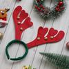 Red Green Christmas Headband Reindeer Antlers Design Hair Band | Deer Horn Hairband for Party Birthday | Xmas Gift for Children Girls