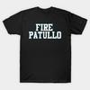 Men Black Print T-shirt Fire Kevin Patullo No-Cut Transfer Paper Print Cotton Tshirt