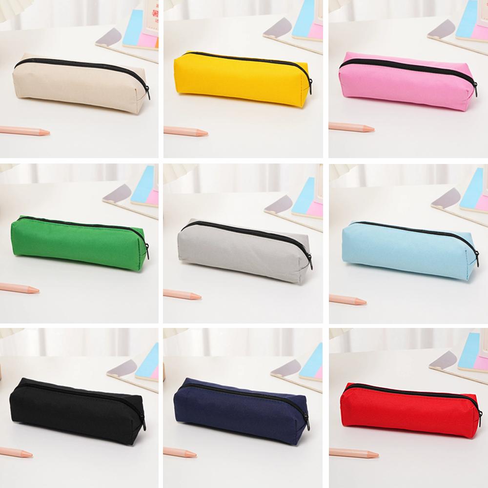 Black Simplistic High-Aesthetic Large Capacity Pencil Case for Students And Middle School Stationery Bag