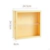 2 Layer Clear Display Case,Dustproof Protection Showcase Storage Box,Wall Mounted Box