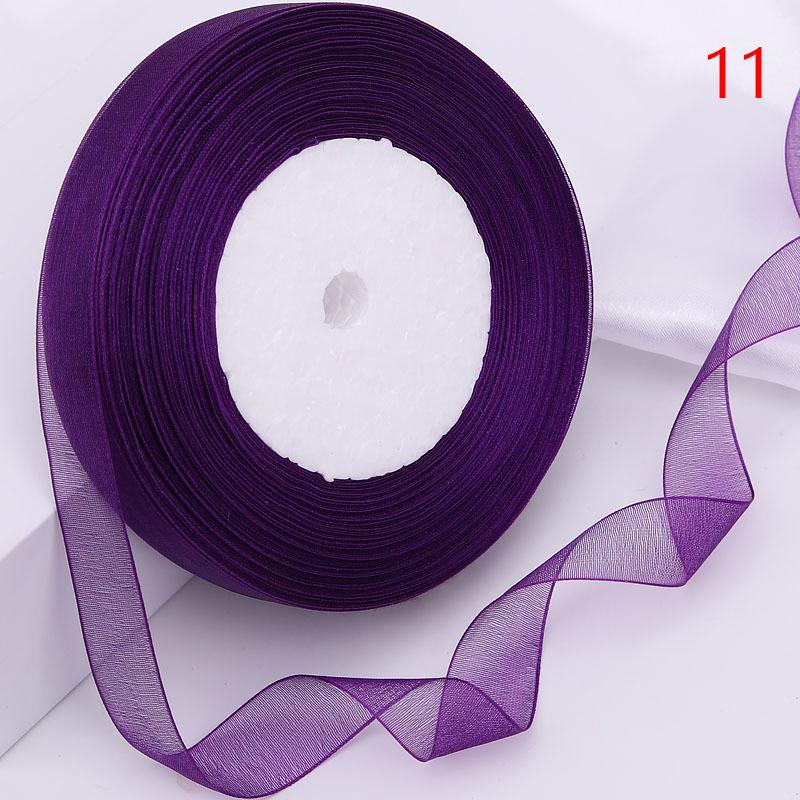 38Meter/Roll 1.5Cm Sheer Chiffon Ribbon For Handmade Bow Craft Wedding Christmas Decoration Diy Card Gift Wrapping