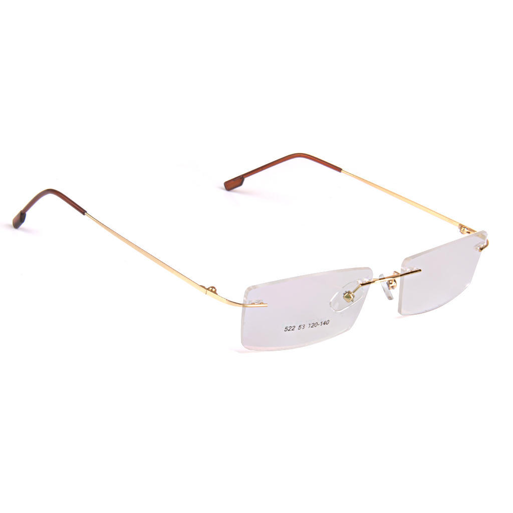 Fashion Metal Rimless Eye Glasses Eyeglasses Gold Frame Lightweight  acquista in modo economico — spedizione gratuita, recensioni reali con foto  — Joom