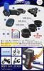 GOROPRI Quad Lock Compatible Smartphone Holder for and Motorcycles with Includes Japanese Universal System for Attaching To Handlebars or Clamp