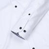 Countess Mara Slim Fit White Stretch Long Sleeve Shirt
