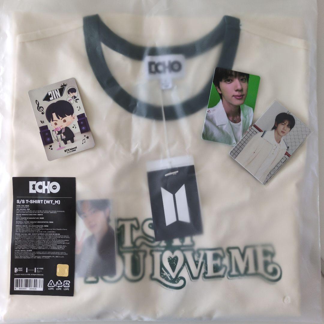 

[Б/У] ФУТБОЛКА BTS JIN ECHO С КОРОТКИМ РУКАВОМ, размер M с фотокарточкой
