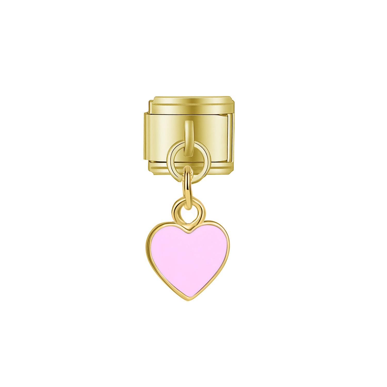 Italian Handmade Patchwork Charms: Elastic DIY Heart & Star Pendants Accessories