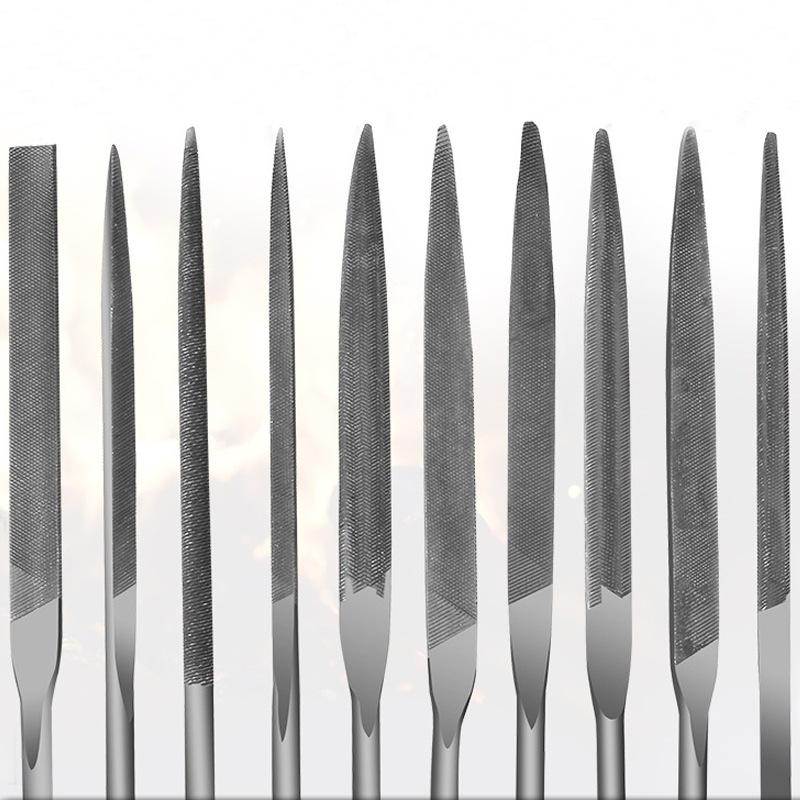 10Pcs/Set Metal Needle File Set Wood Rasp Metal Polishing Hand Filetools Steel Rasp Needl Filing For Metal Glass Stone Wood Carv
